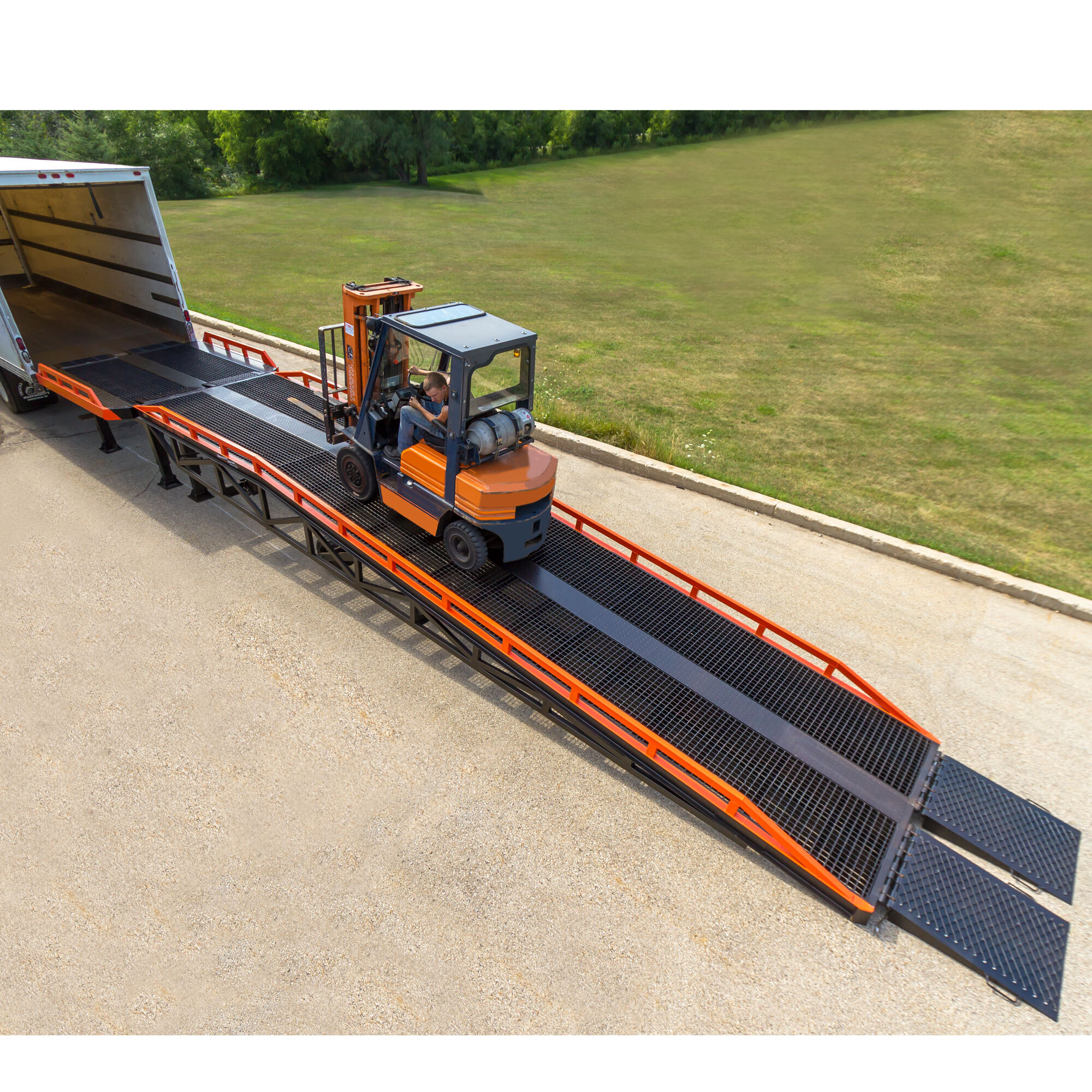 Discount Ramps Yard Ramp & Platform Kit, Steel, 22,000lb. Capacity, Model# RYR-Platform